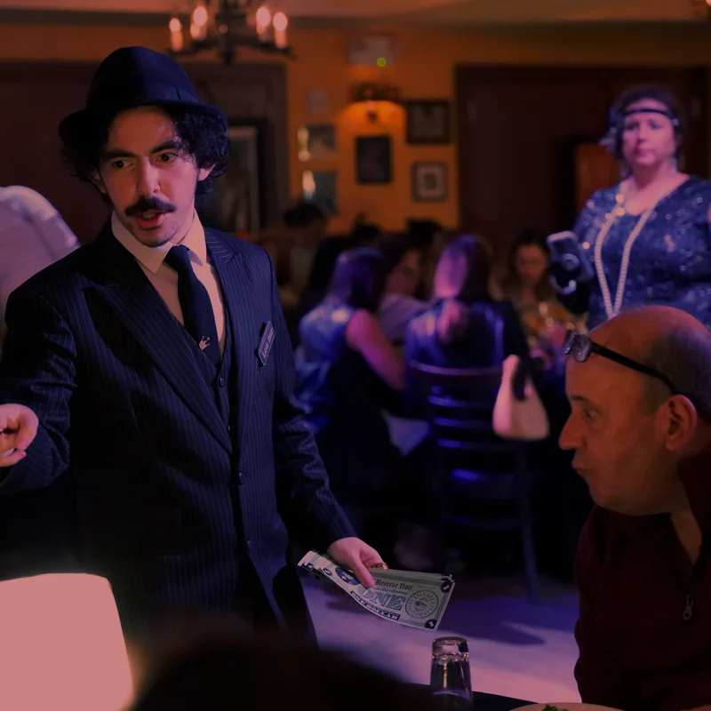A detective questioning a guest at a Memphis show